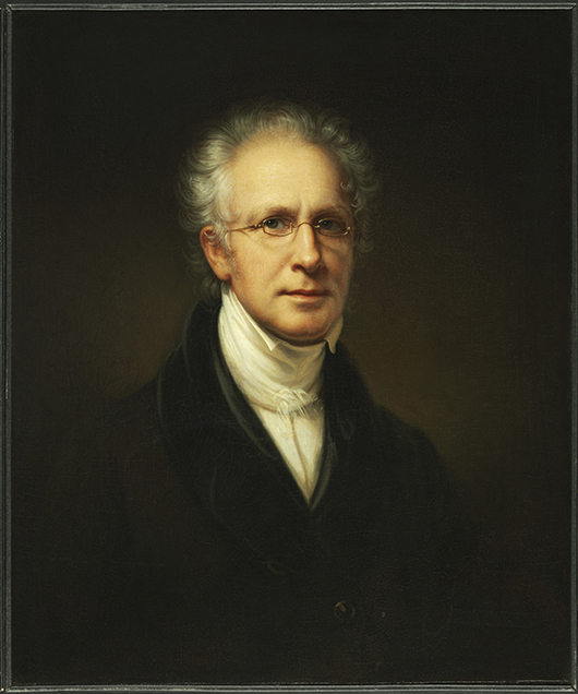 'Self-Portrait,' 1840. Rembrandt Peale, American, 1778 - 1860. Oil on canvas, 30 x 25 inches (76.2 x 63.5 cm). Philadelphia Museum of Art, Gift of the McNeil Americana Collection, 2009.
